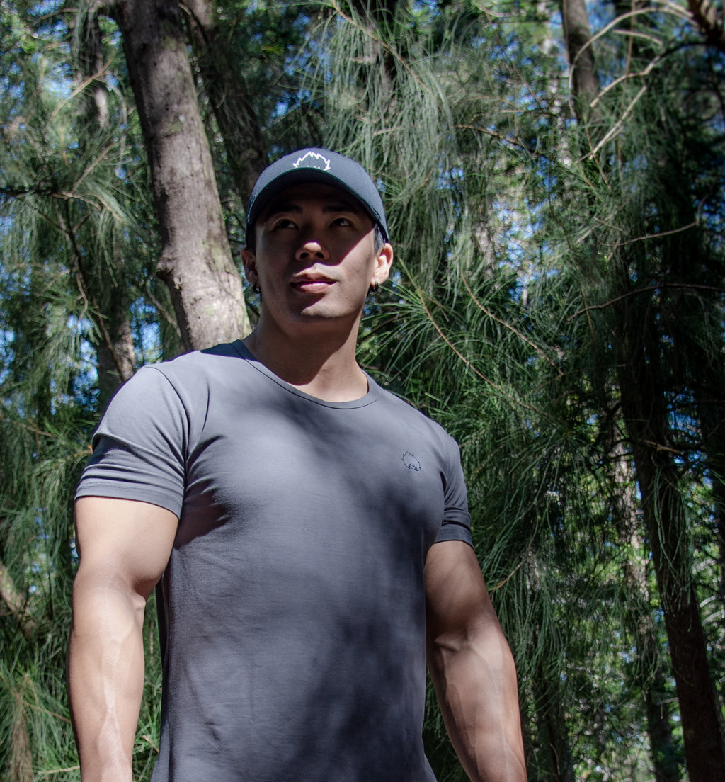 Badge Tee - Charcoal