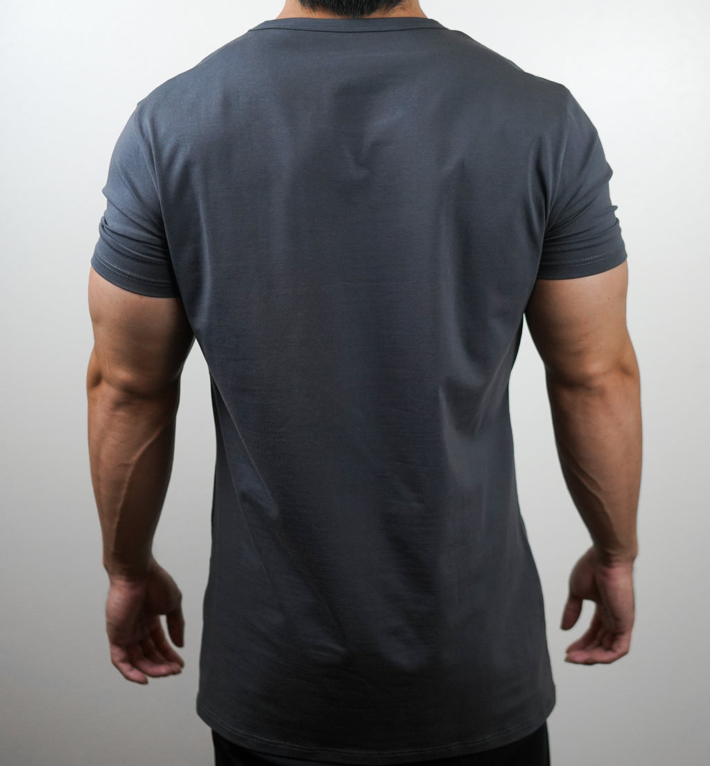 Badge Tee - Charcoal