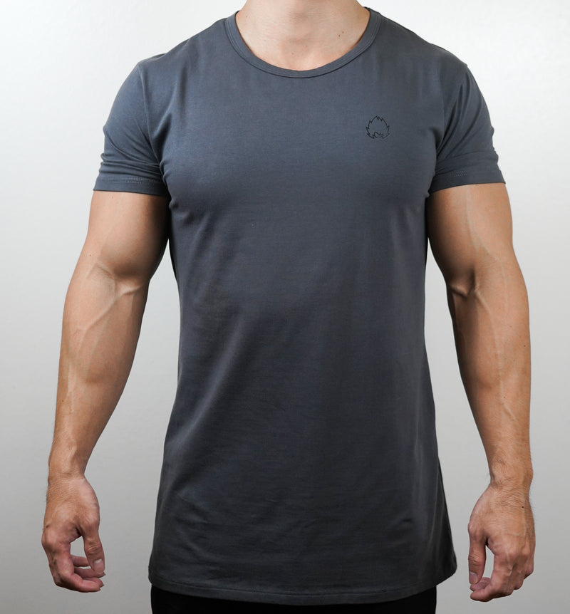Badge Tee - Charcoal